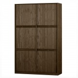 KAO DEEP BRUSHED PINE CABINET BROWN SLIDING DOOR 215 - CABINETS, SHELVES